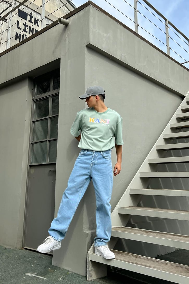 Kani Baskılı Oversize Tshirt