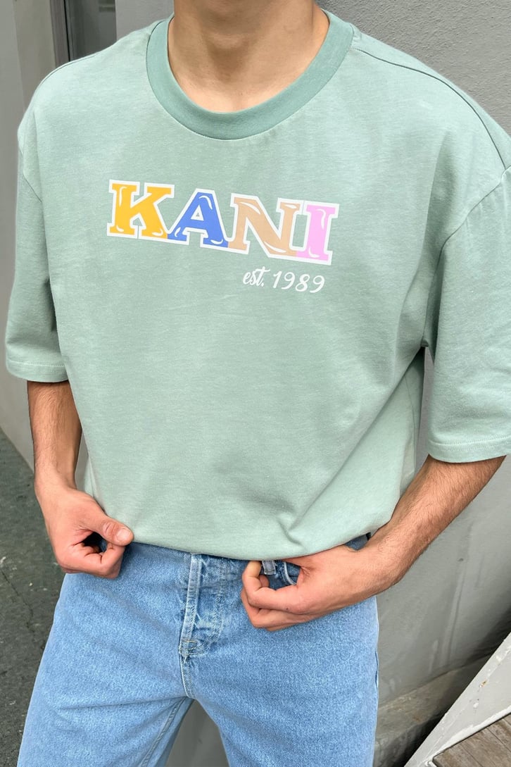 Kani Baskılı Oversize Tshirt