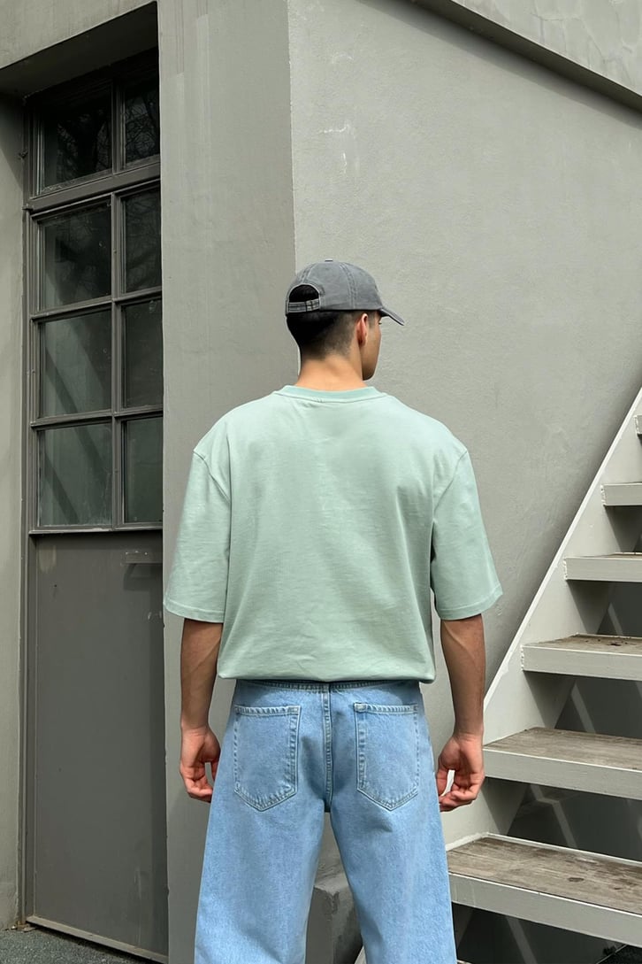 Kani Baskılı Oversize Tshirt