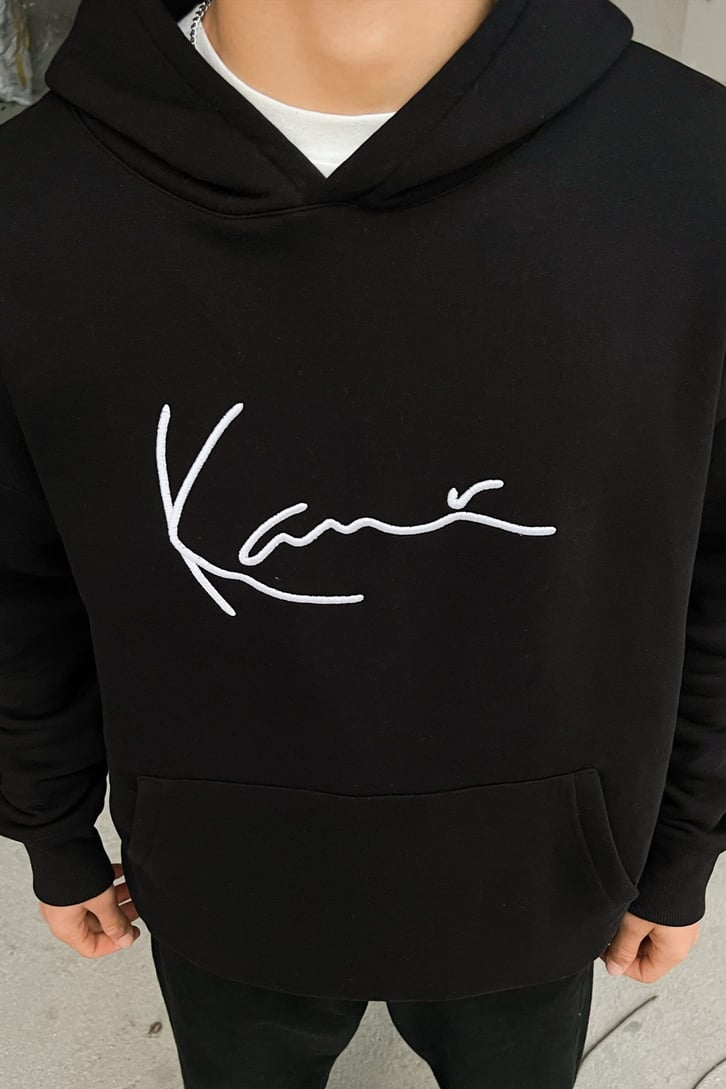 Kani Nakışlı Oversize Hoodie