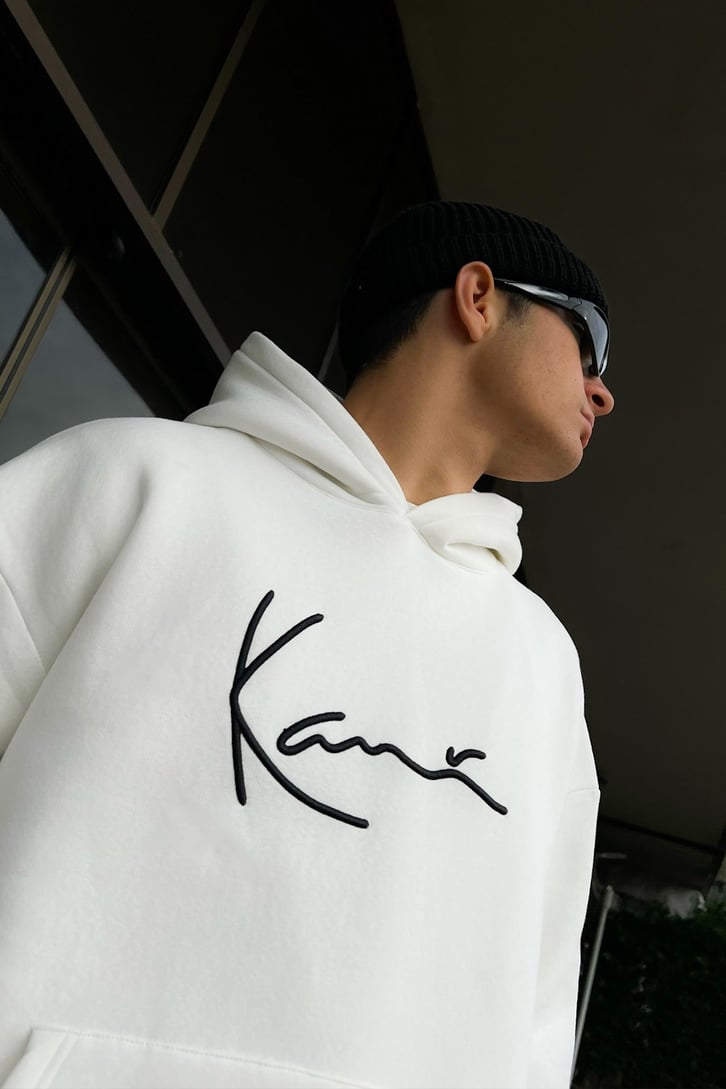 Kani Nakışlı Oversize Hoodie