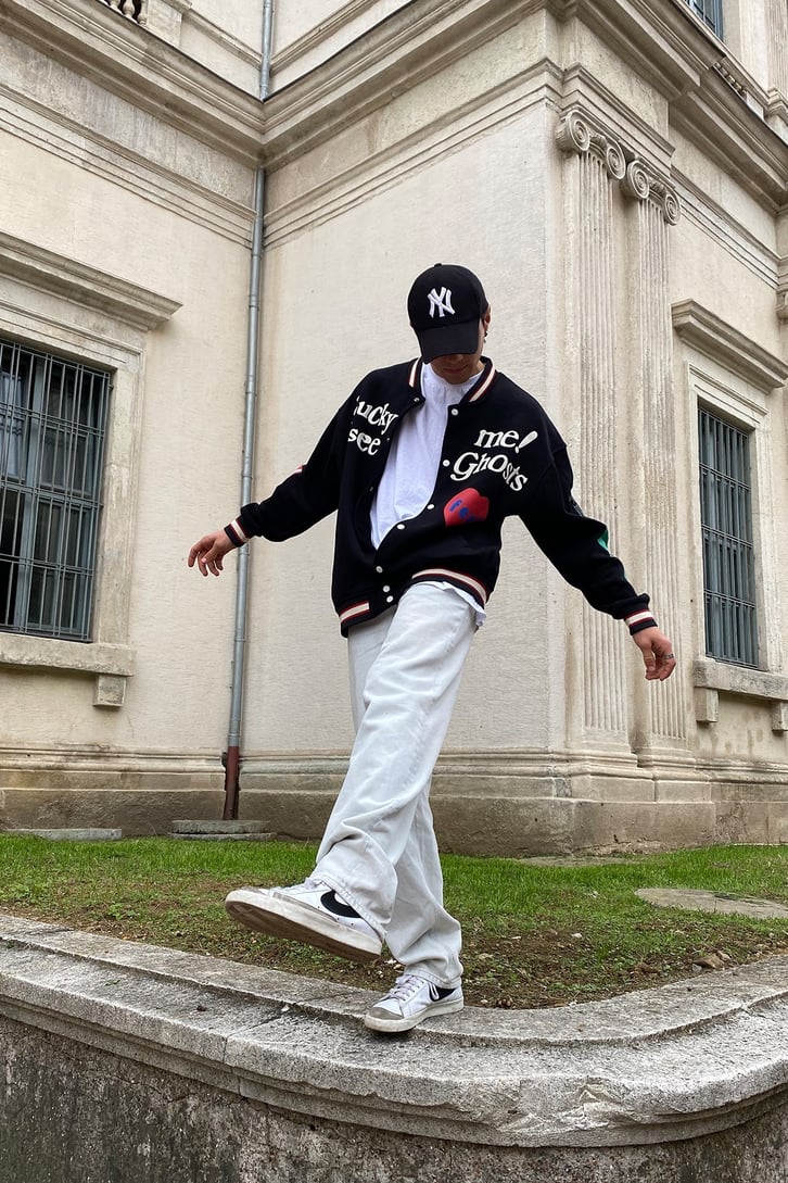 Kanye Lucky Me Oversize Collage Jacket