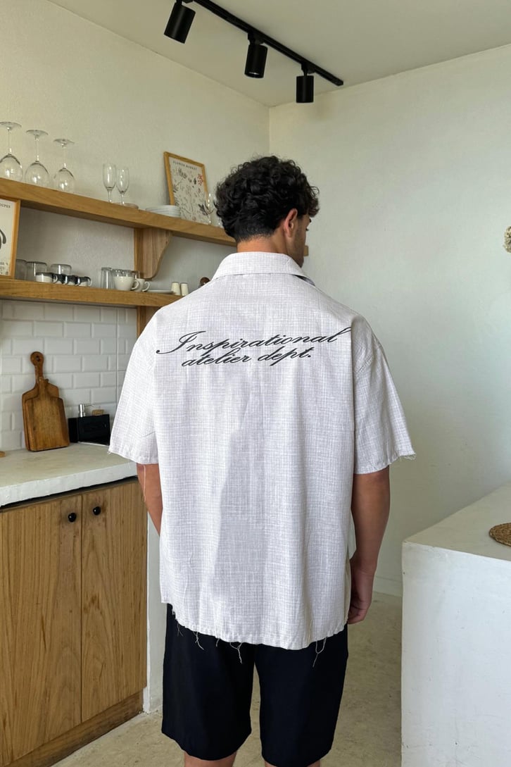 Kareli Oversize Kısa Kol Gömlek