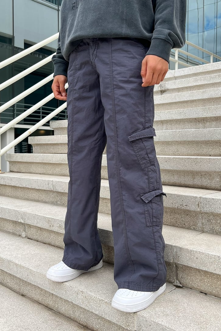 Kargo Cep Detay Baggy Pantolon
