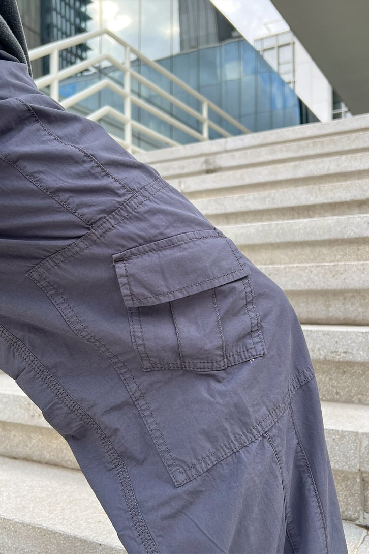 Kargo Cep Detay Baggy Pantolon