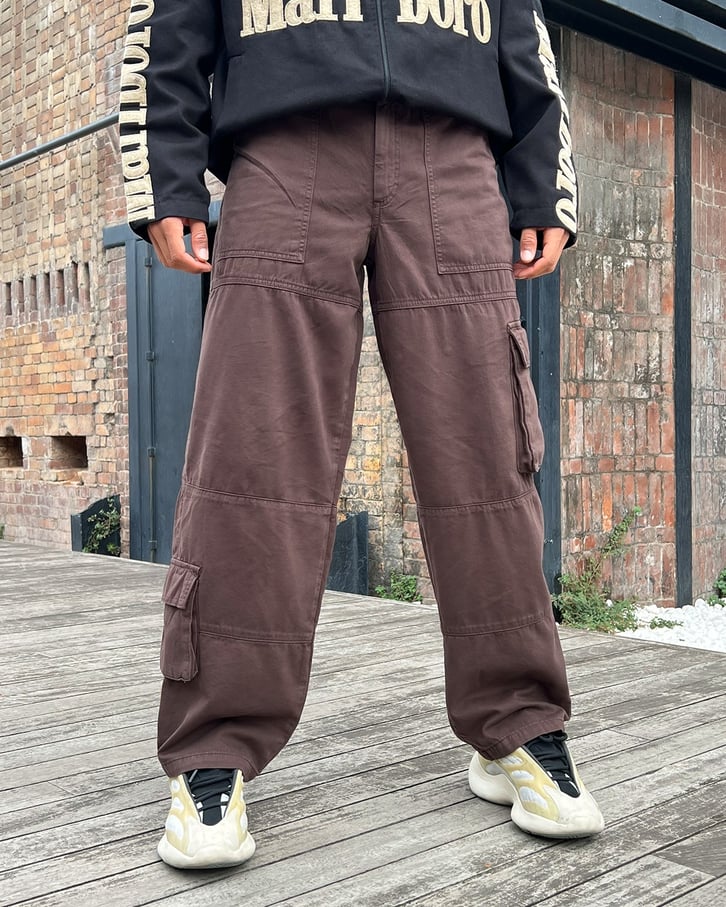Kargo Cep Detay Baggy Pantolon