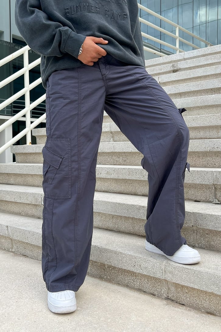 Kargo Cep Detay Baggy Pantolon