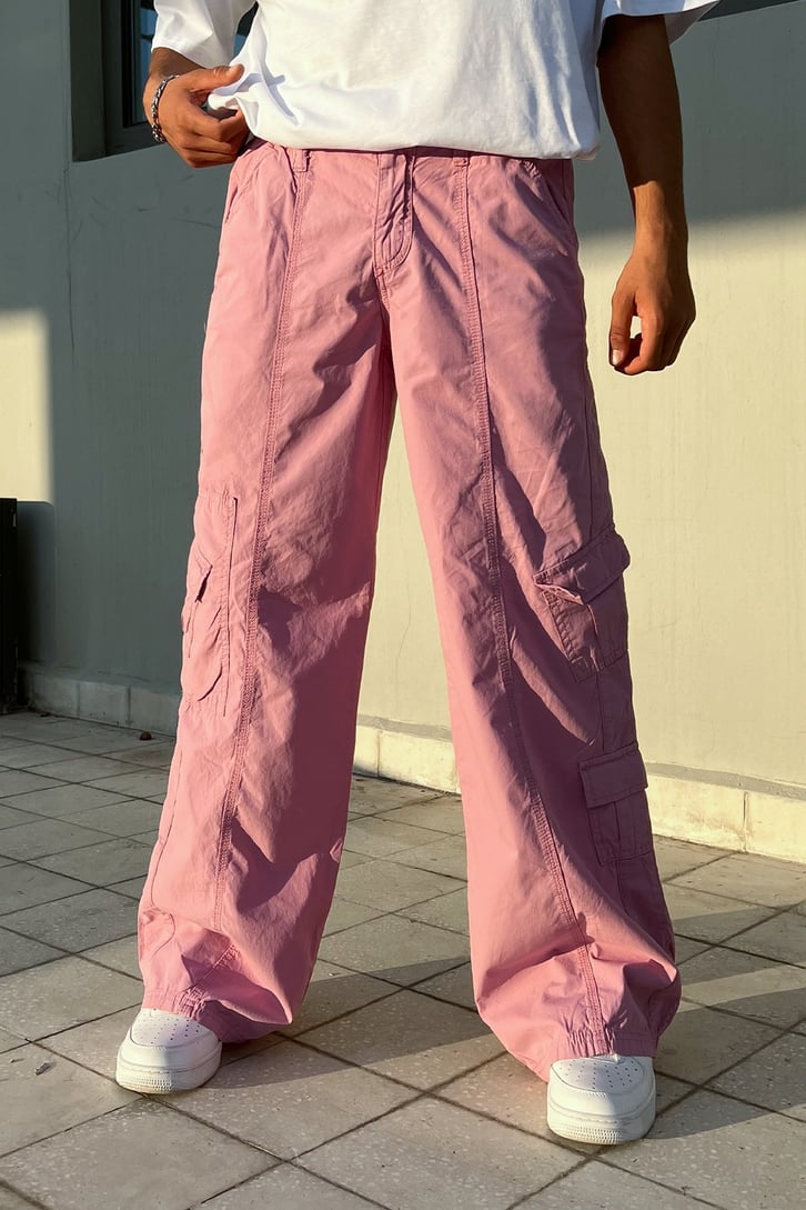 Kargo Cep Detay Baggy Pantolon