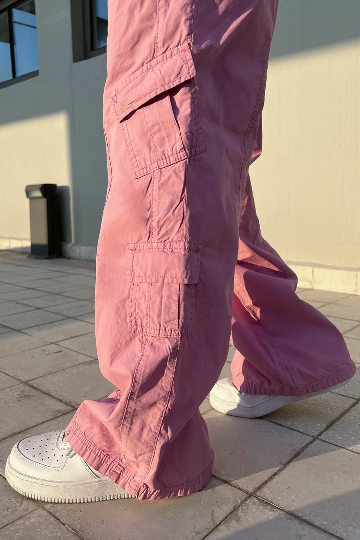 Kargo Cep Detay Baggy Pantolon