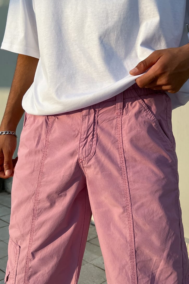Kargo Cep Detay Baggy Pantolon