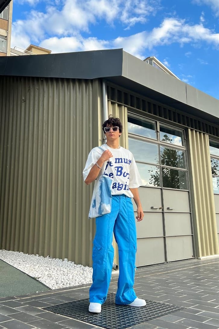 Kargo Cep Detay Baggy Pantolon