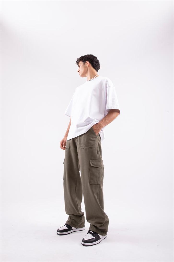 Kargo Cep Detaylı Baggy Pantolon