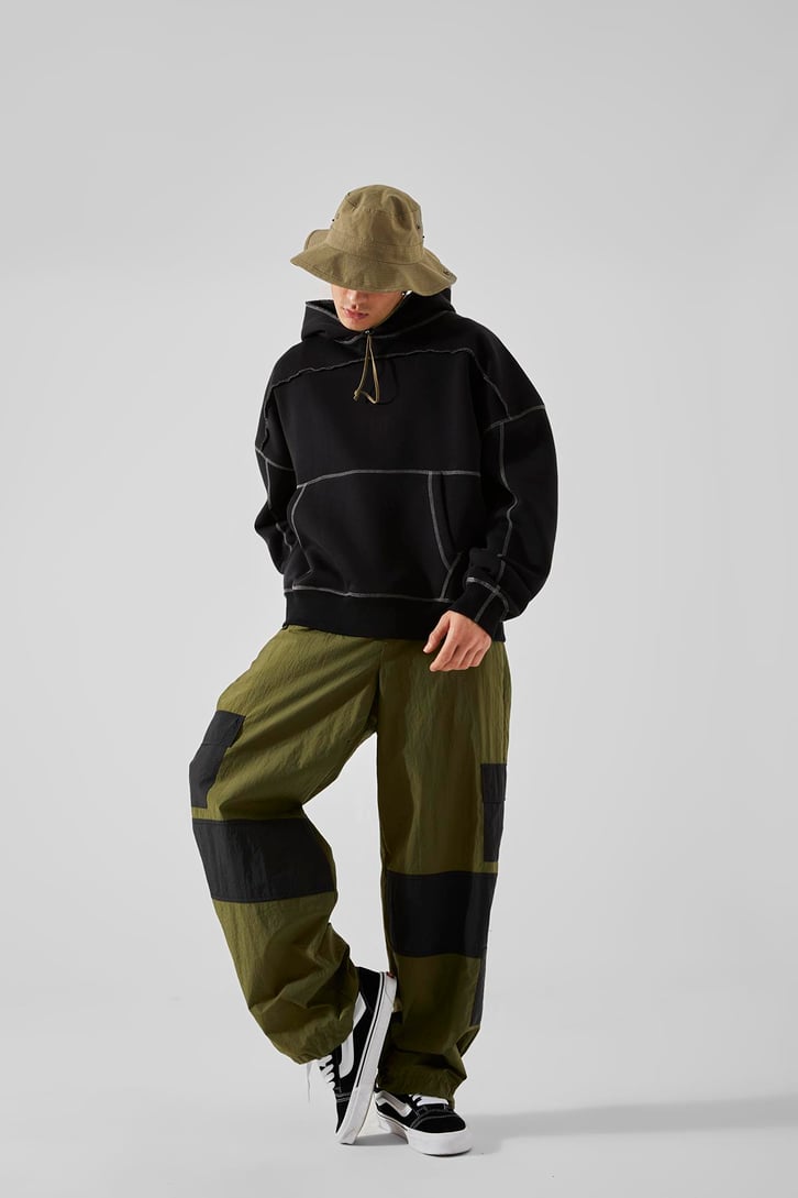 Kargo Cep Haki Paraşüt Pantolon