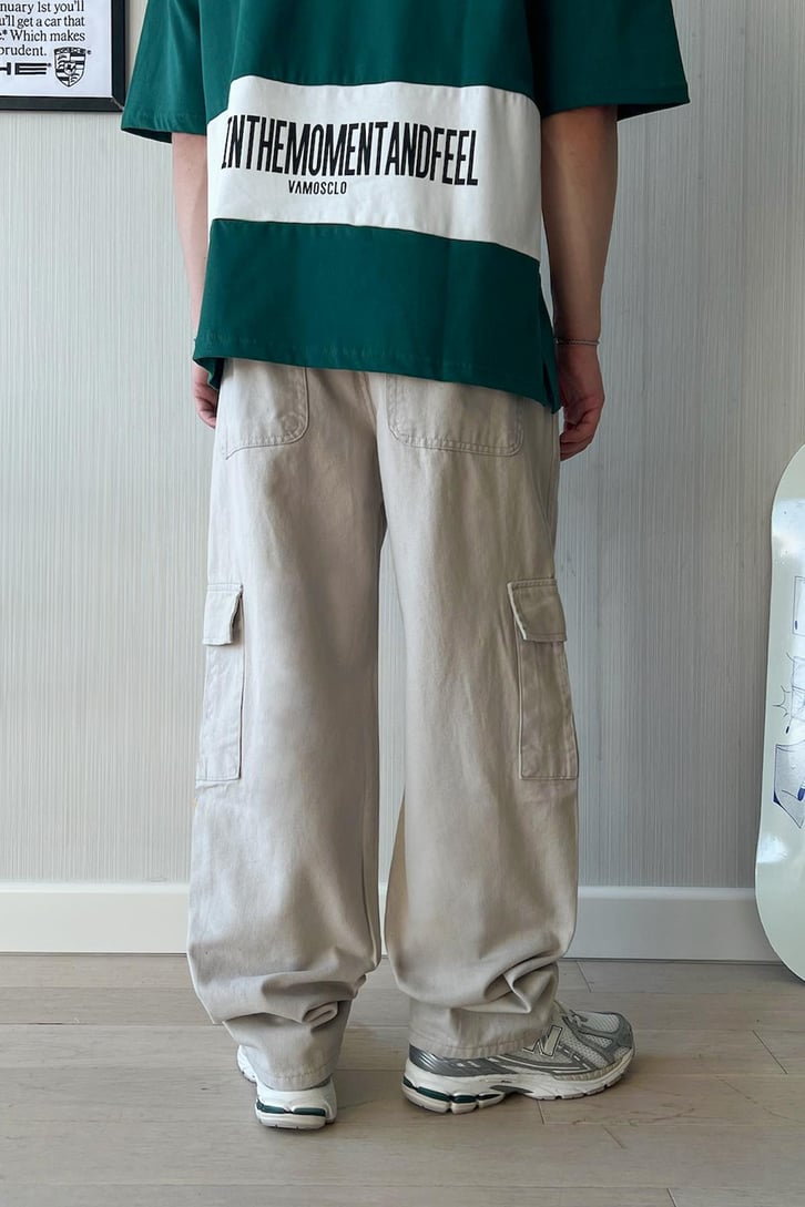 Kargo Cep Kahverengi Baggy Pantolon