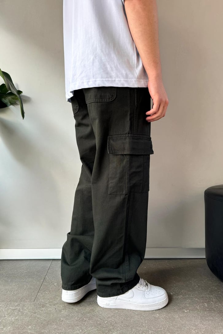 Kargo Cep Kahverengi Baggy Pantolon