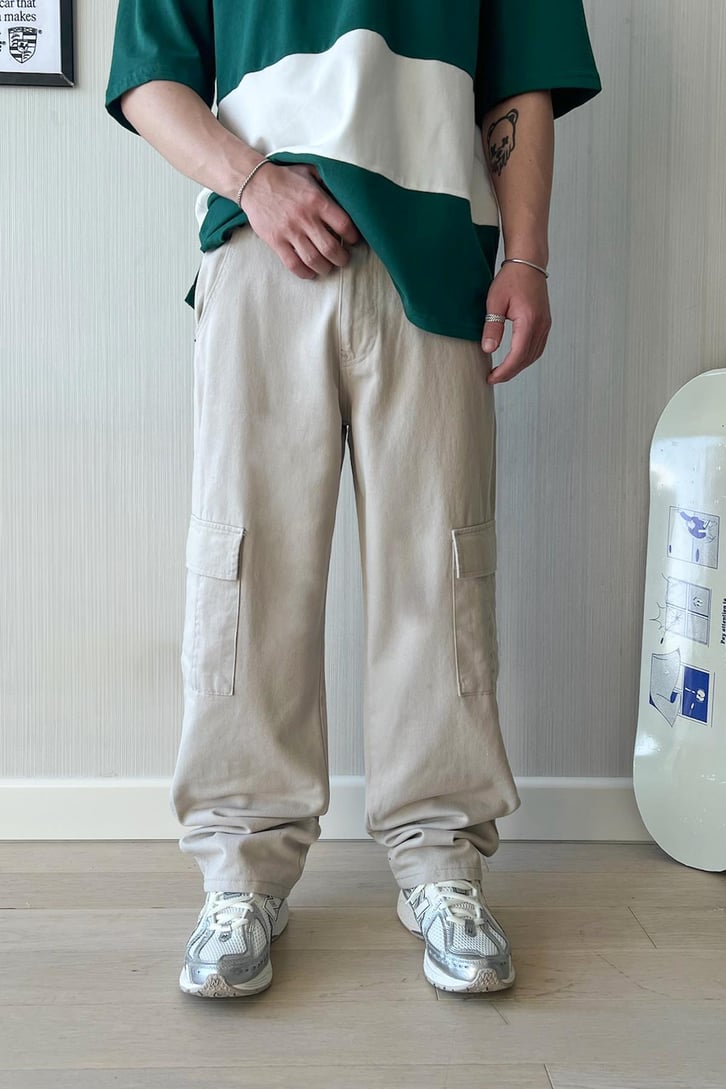 Kargo Cep Kahverengi Baggy Pantolon