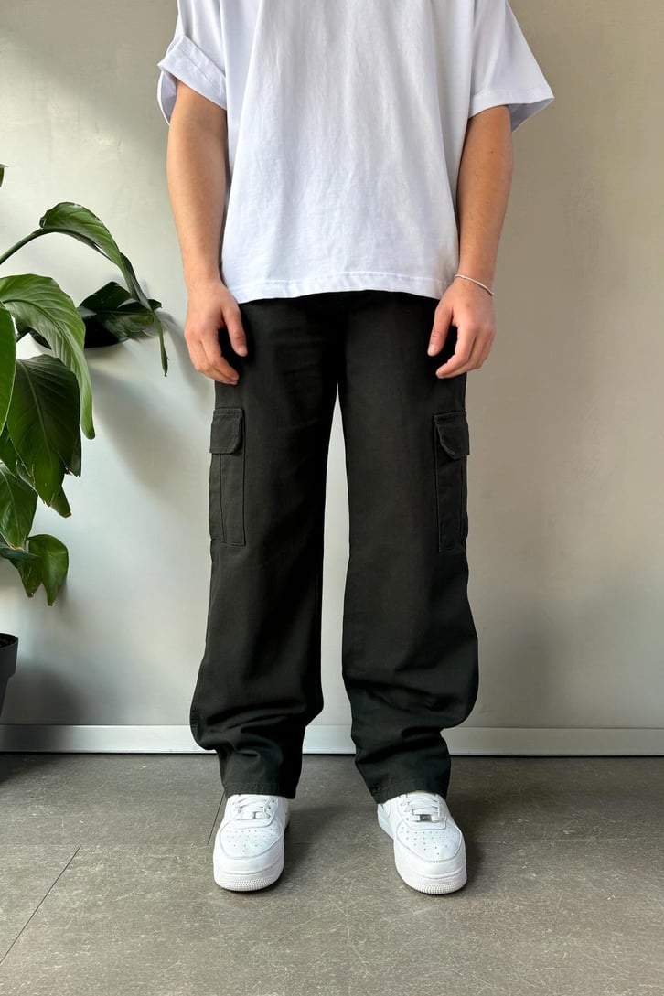 Kargo Cep Kahverengi Baggy Pantolon