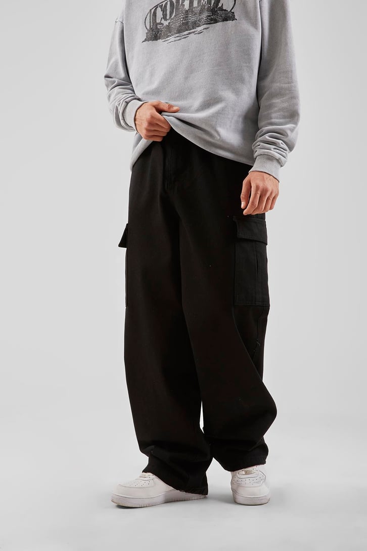 Kargo Cepli Ayarlanabilir Paça Baggy Pantolon
