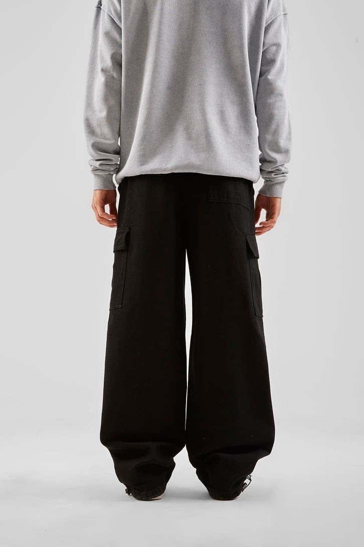 Kargo Cepli Ayarlanabilir Paça Baggy Pantolon