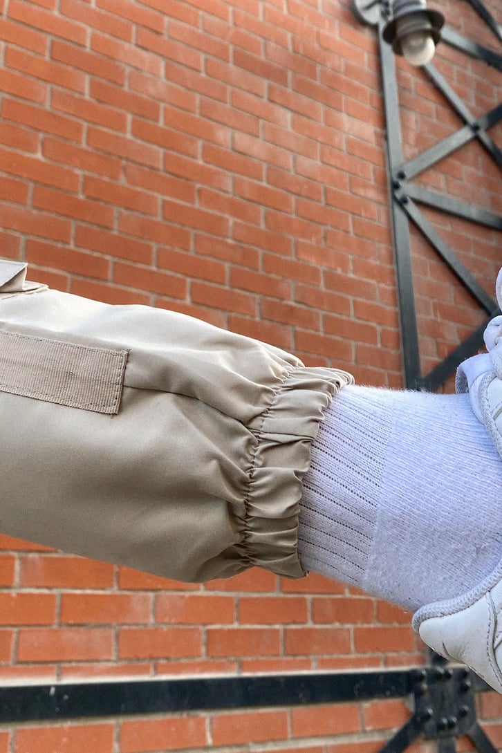 Kargo Cepli Bej Jogger Pantolon