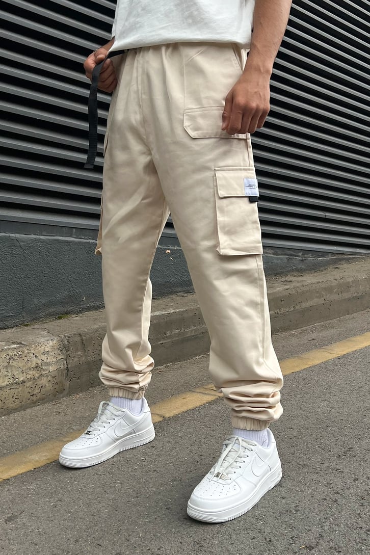 Kargo Cepli Jogger Pantolon