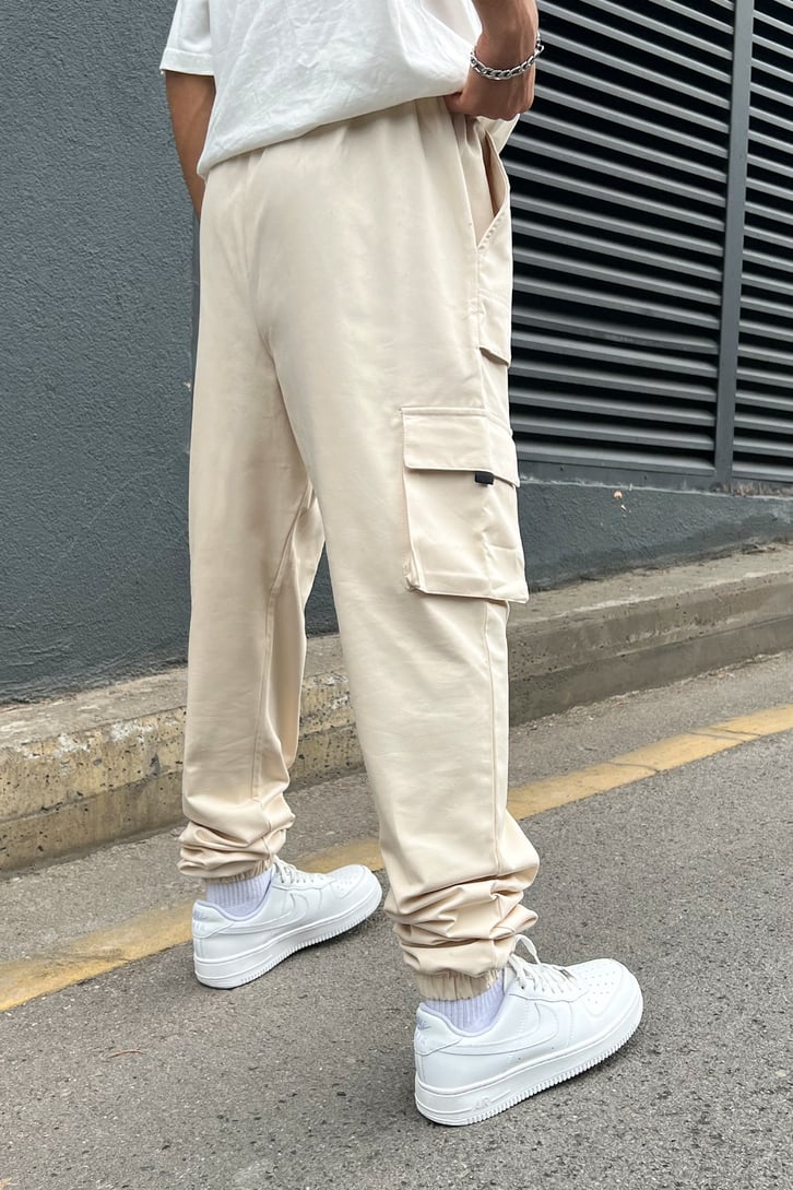 Kargo Cepli Jogger Pantolon