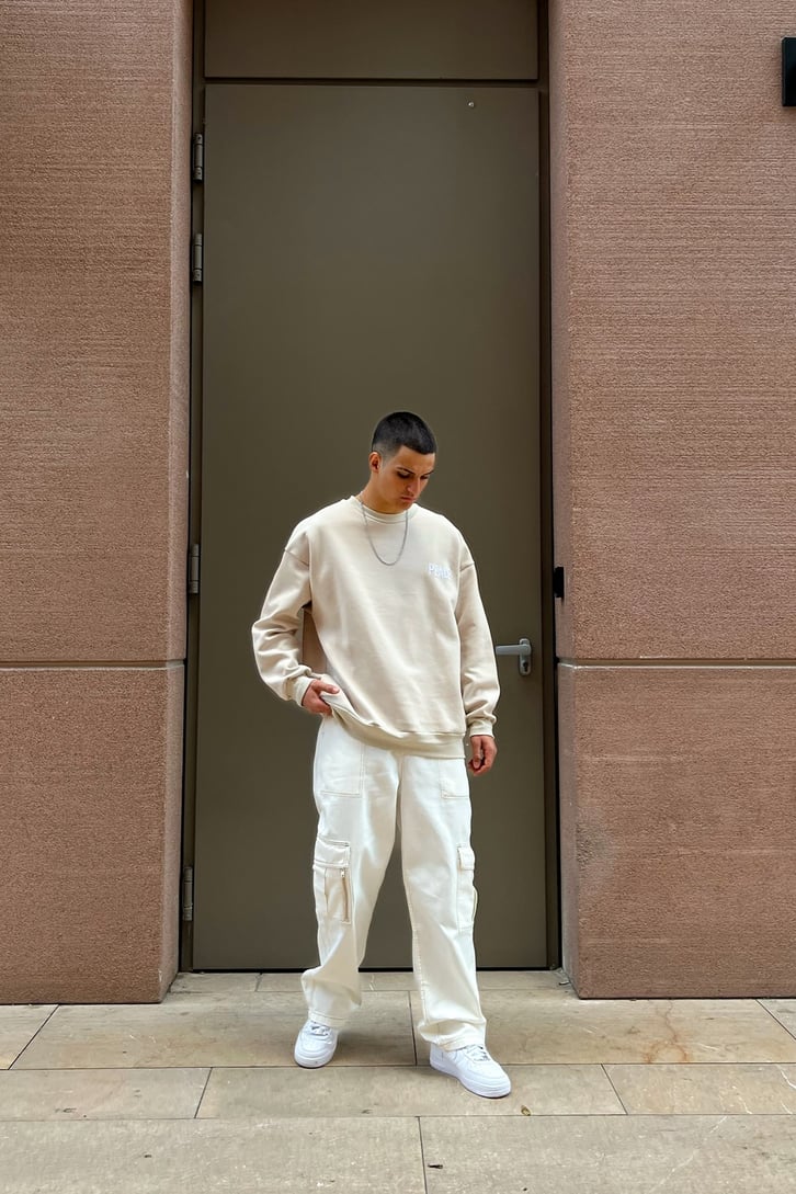 Kargo Cepli Krem Baggy Jean