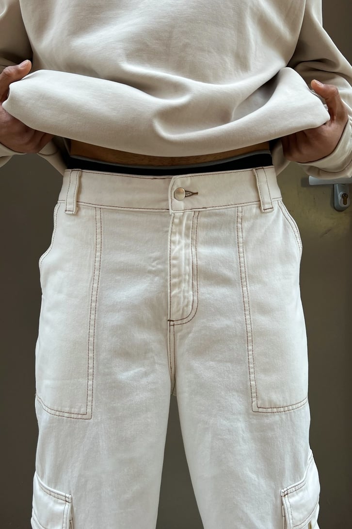 Kargo Cepli Krem Baggy Jean