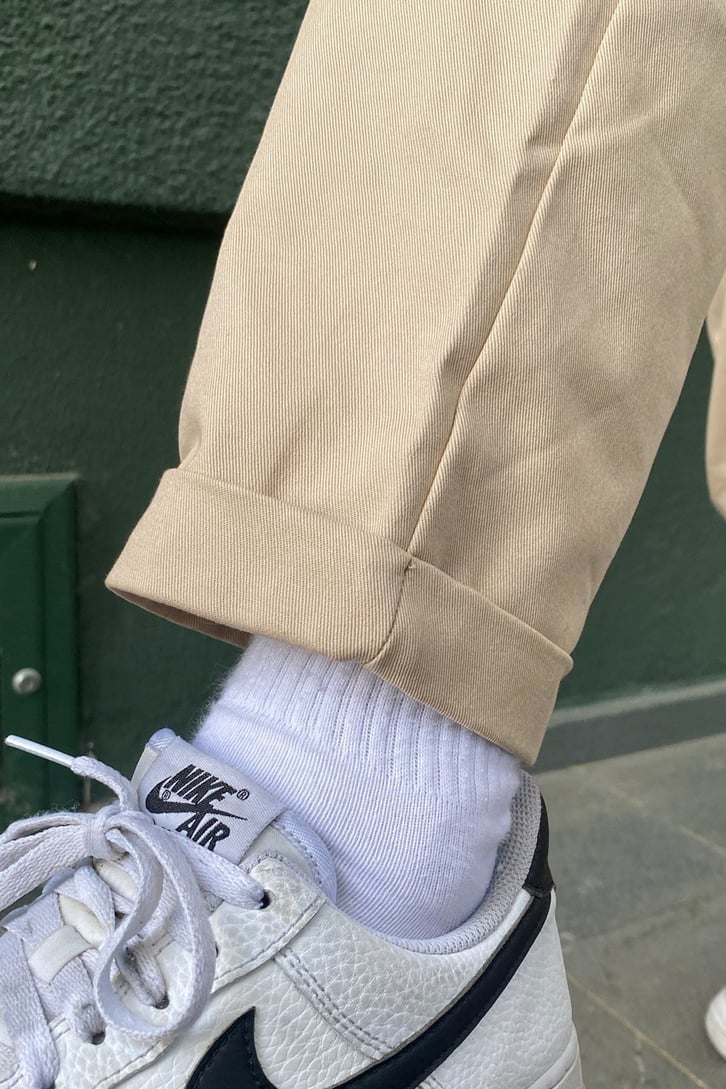 Kargo Cepli Krem Jogger Pantolon