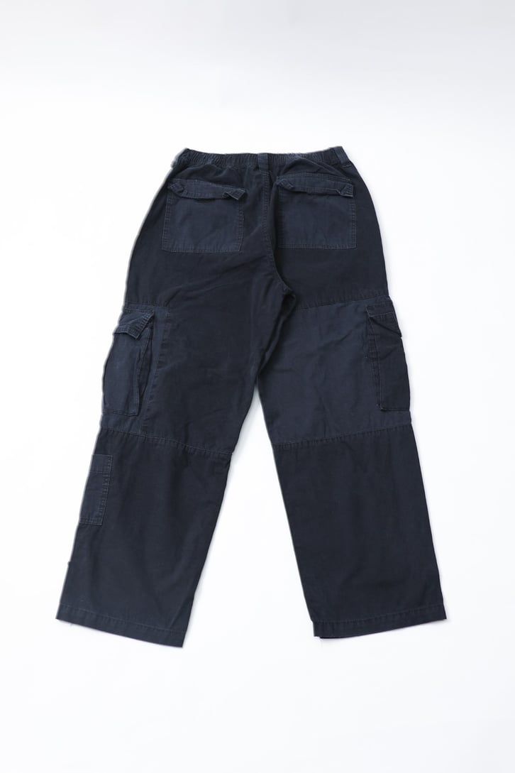 Kargo Cepli Lacivert Baggy Pantolon
