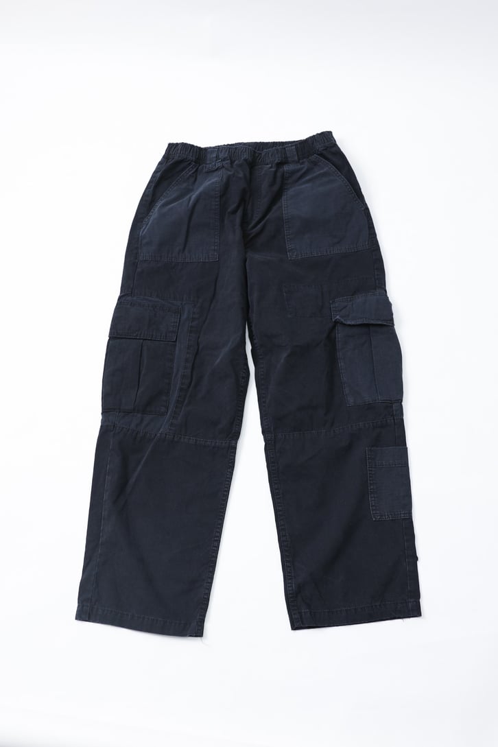 Kargo Cepli Lacivert Baggy Pantolon
