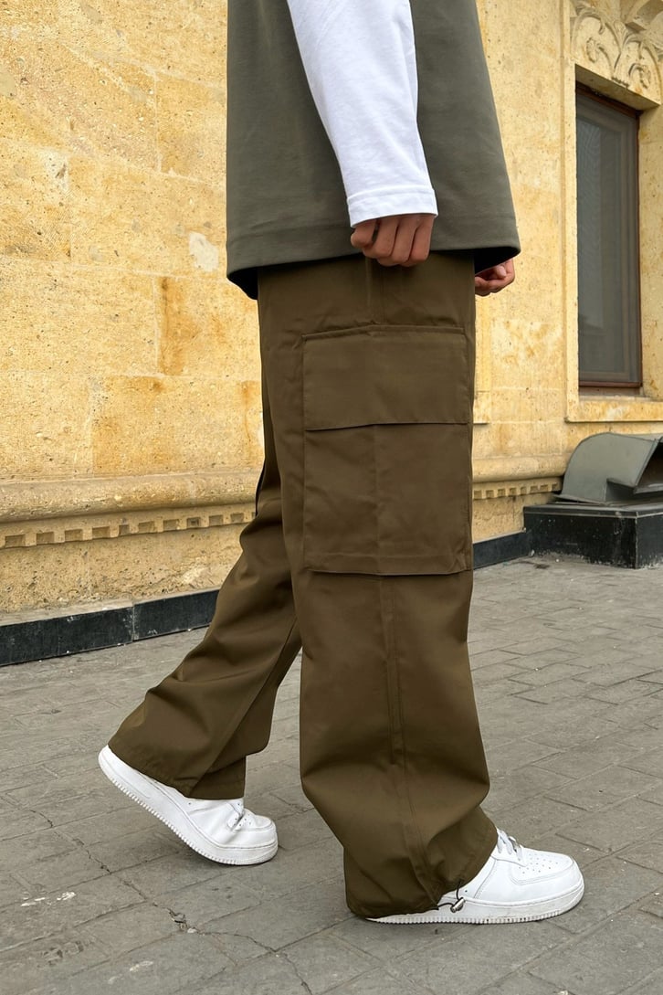 Kargo Cepli Paraşüt Kumaş Pantolon