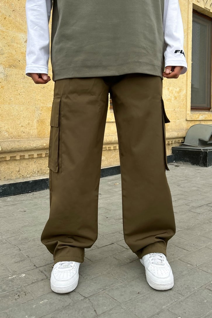 Kargo Cepli Paraşüt Kumaş Pantolon