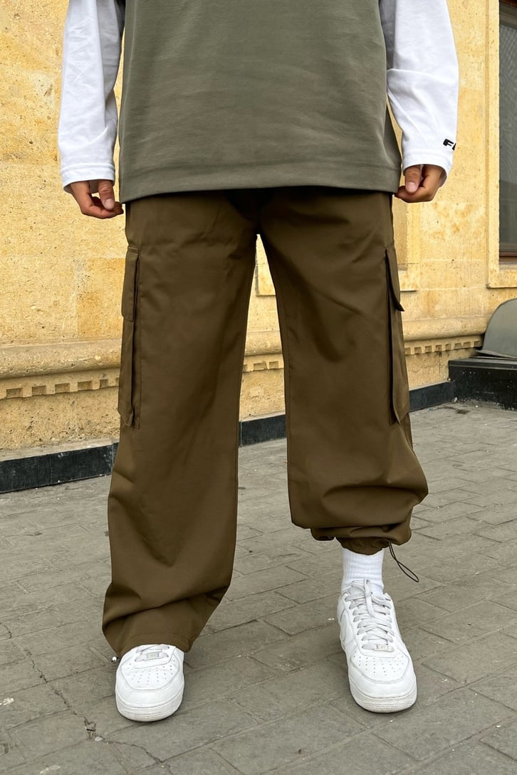 Kargo Cepli Paraşüt Kumaş Pantolon