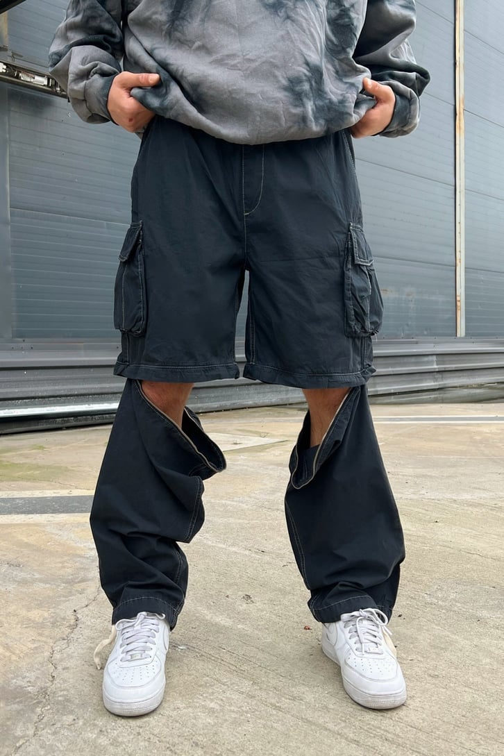 Kargo Cepli Şort + Baggy Pantolon