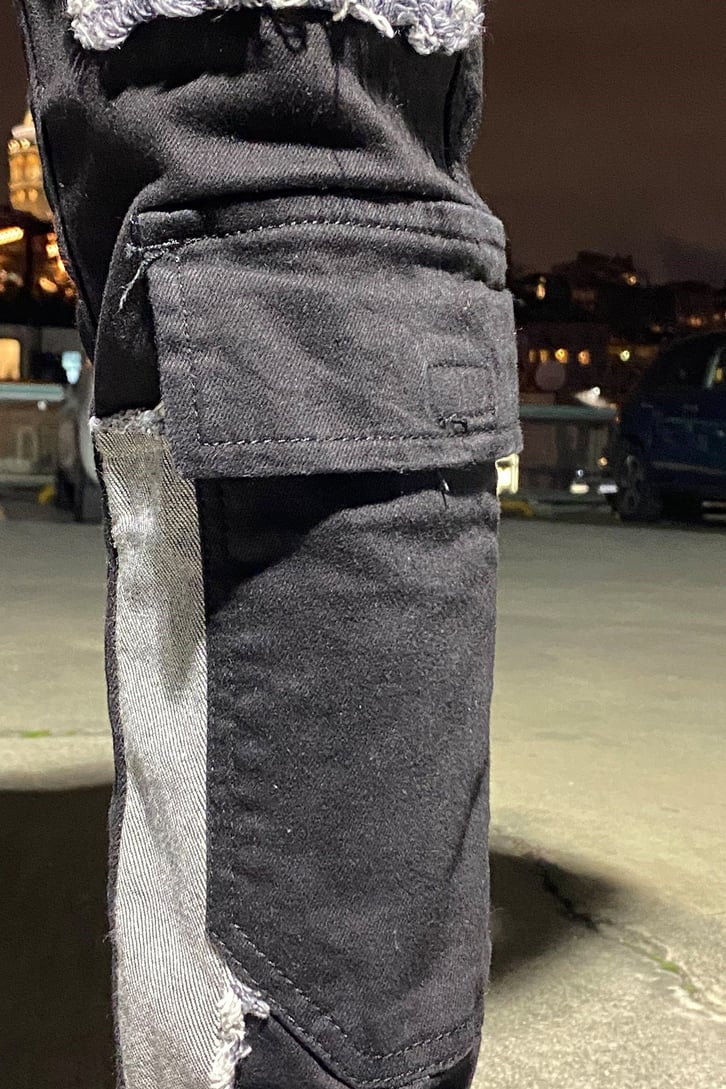 KARGO CEPLİ YAMALI SKINNY FIT JEAN
