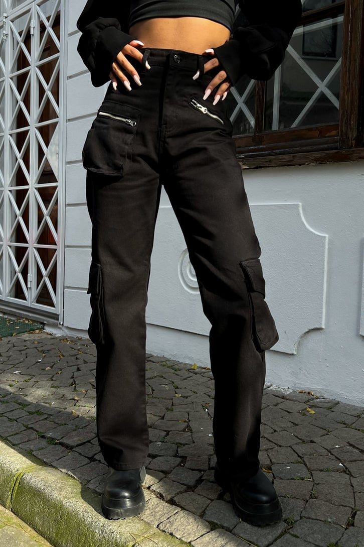 Kargo Cepli Zipper Baggy Jean