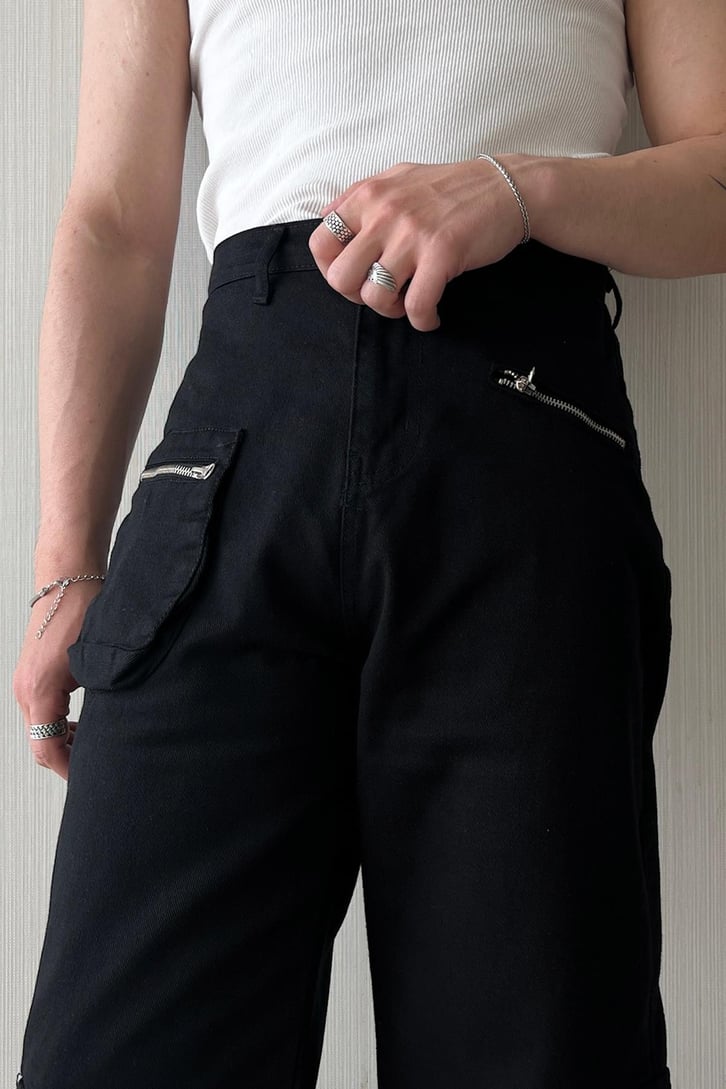 Kargo Cepli Zipper Baggy Jean