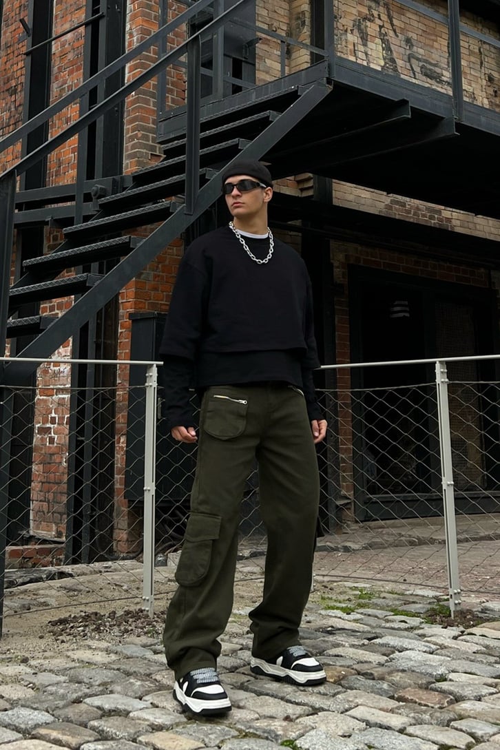 Kargo Cepli Zipper Baggy Jean