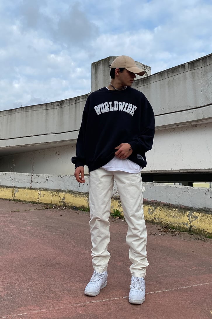 Karl Kani Carrof Fit Oversize Ecru Panth