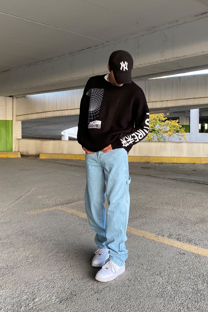 Karl Kani Carrof Fit Oversize İce Blue Panth