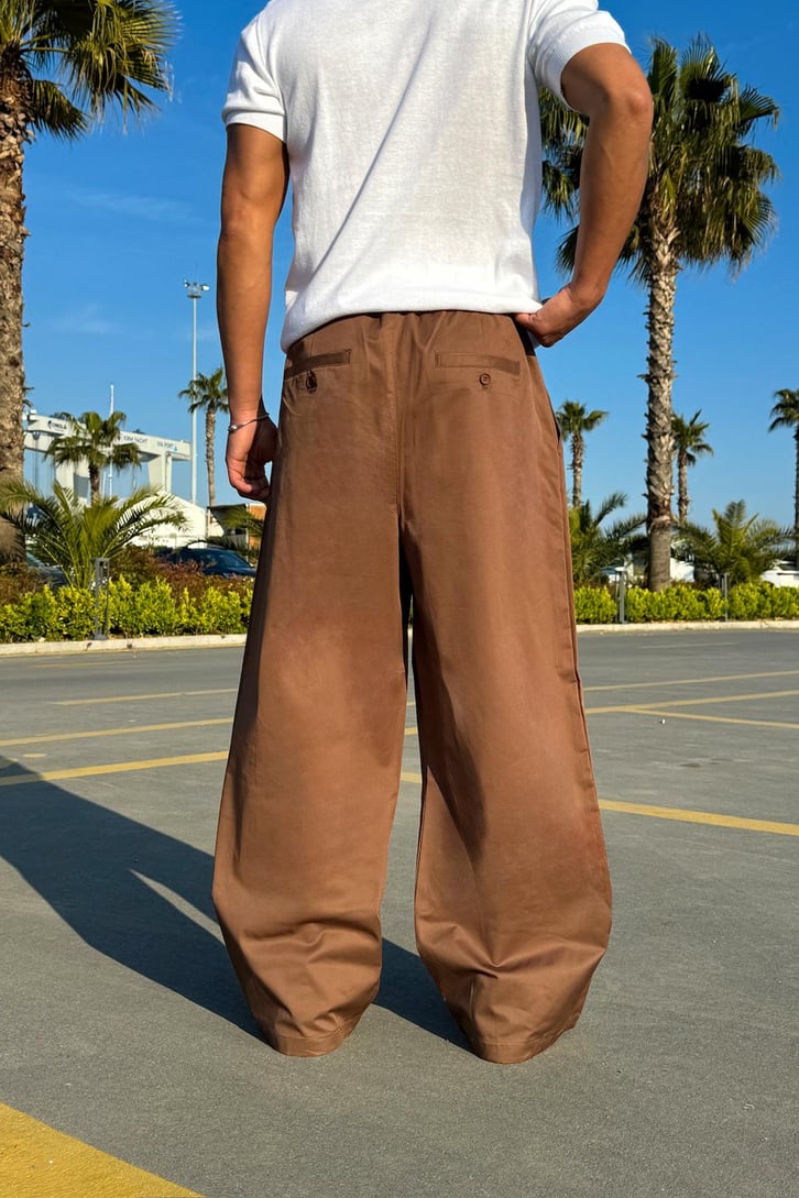 Kemerli Ekstra Baggy Pantolon