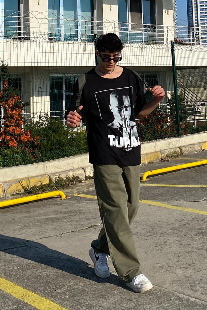 Khaki Basic Premium Baggy Fit Pant