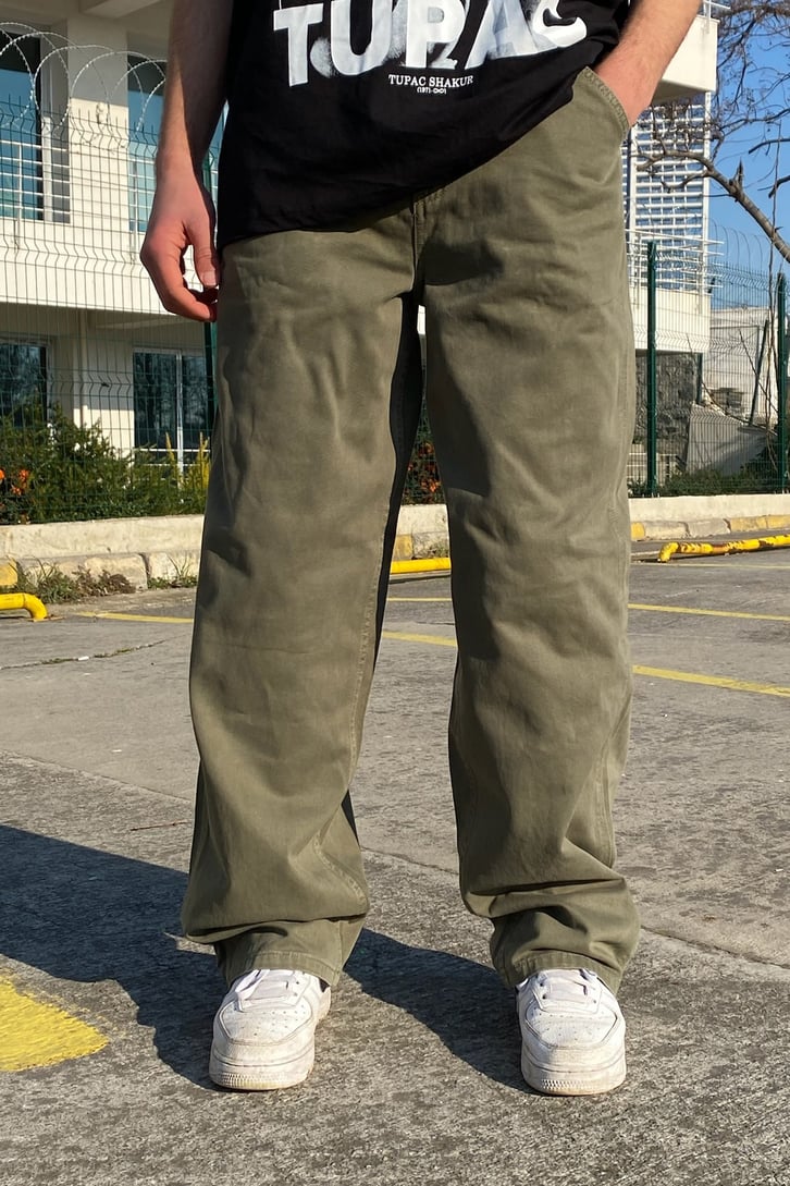 Khaki Basic Premium Baggy Fit Pant