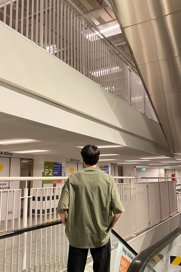 Khaki Oversize Basic Tshirt
