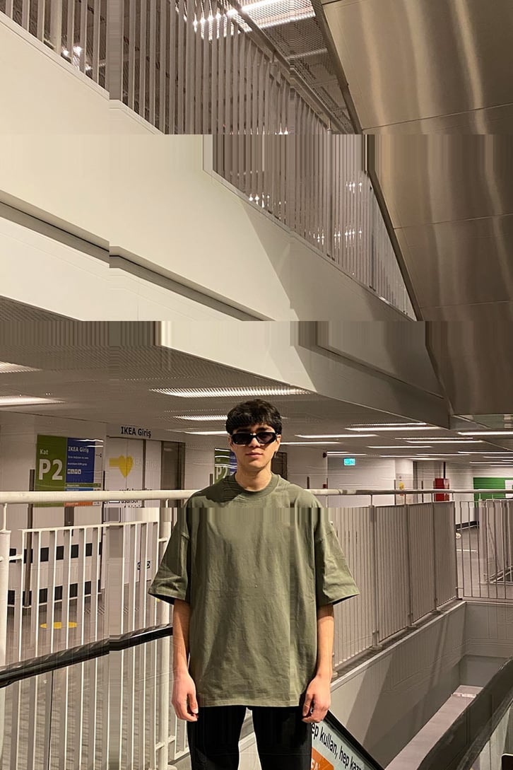 Khaki Oversize Basic Tshirt