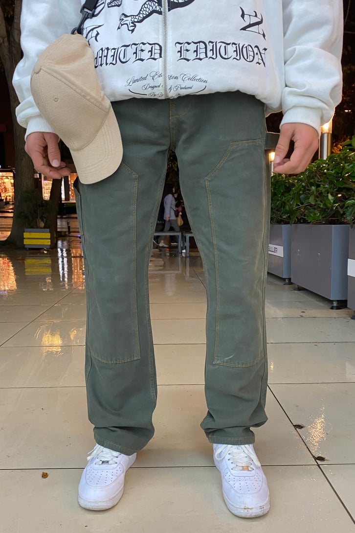 Khaki Patch Work Premium Skate Panth