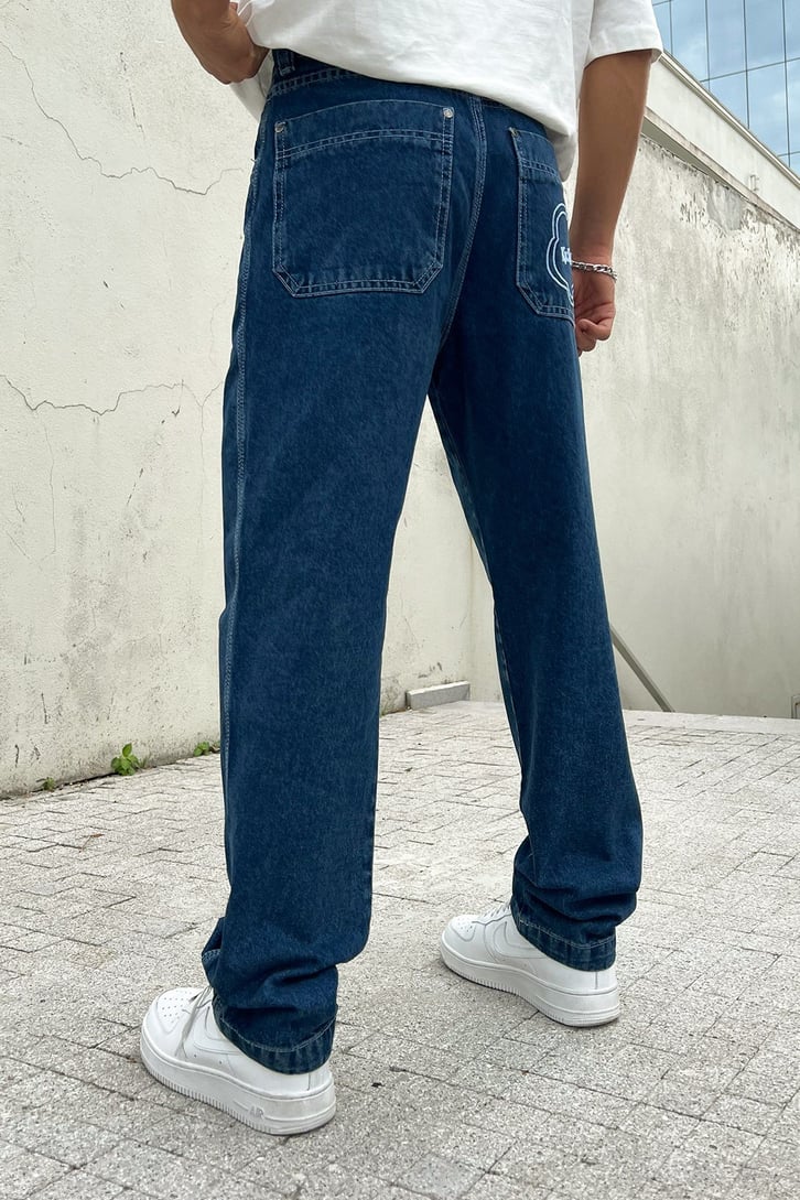 Kickers Nakışlı  Baggy Jean