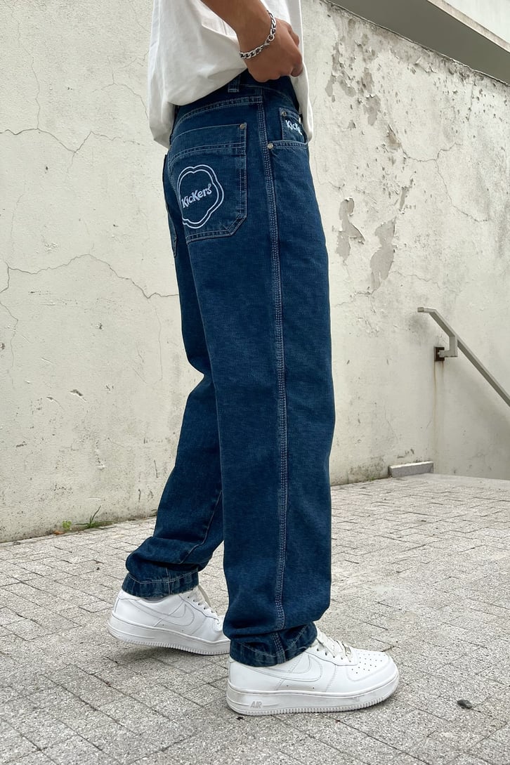 Kickers Nakışlı  Baggy Jean