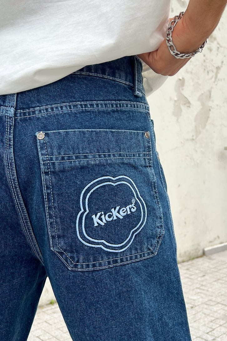 Kickers Nakışlı  Baggy Jean